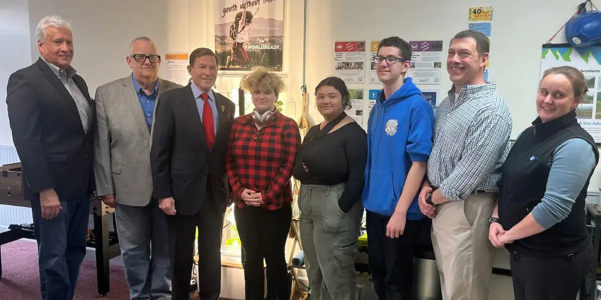 youth promise career pathways visit from senator richard blumenthal nafi ct project imo