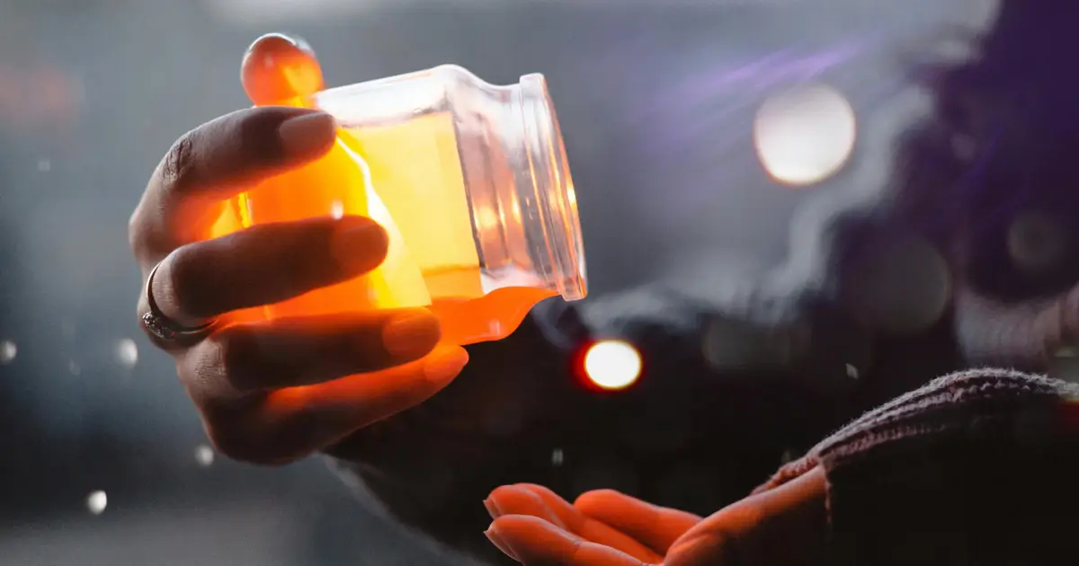 Motion Makers and Media Magic Steam Futures Workshop Series A small circular light being dumped into a persons hand from a small container